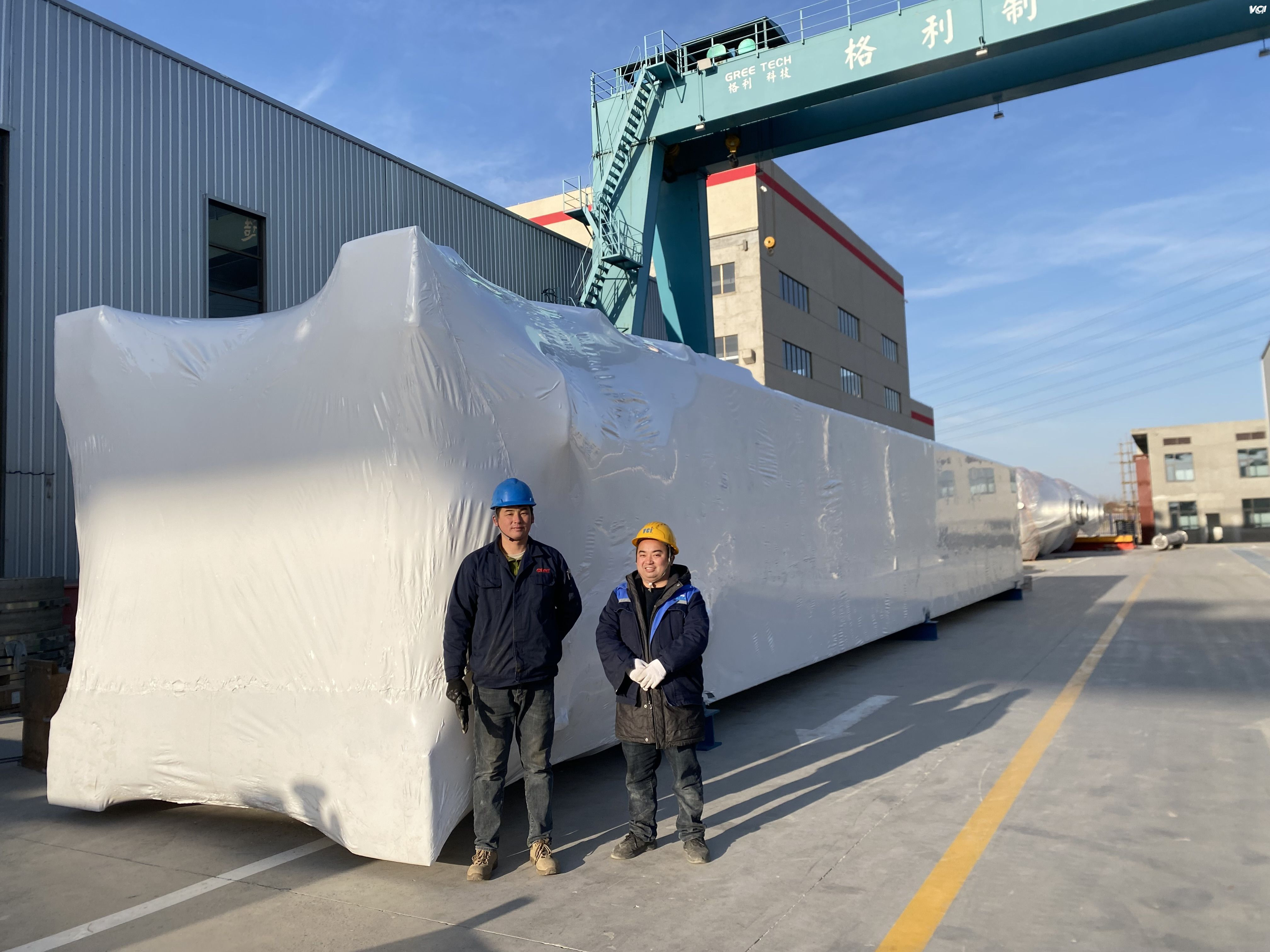 錆保護のために熱を高強度VCIフィルムを収縮させます